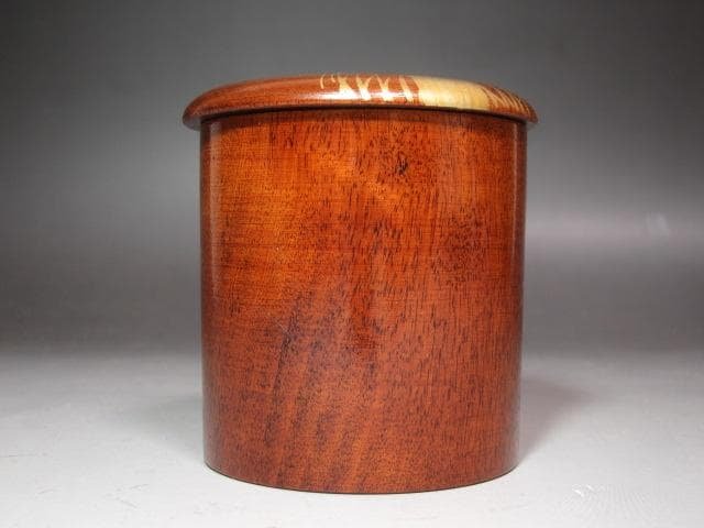 ★駒沢利斎　鵜飼　金輪寺　棗　表千家　十三代　即中斎の花押★x404